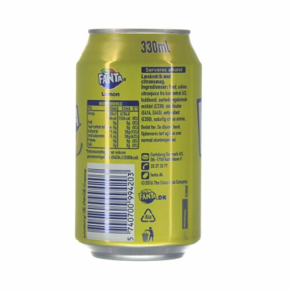Fanta Lemon 24x330ml Can CCEP – Image 2