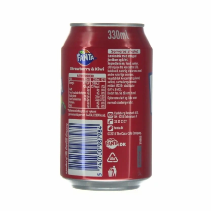 Fanta Strawberry & Kiwi 24x330ml Can CCEP – Image 2